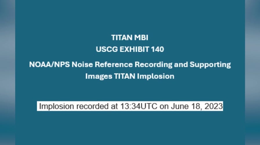 NOAA releases sounds of Titan submersible explosion