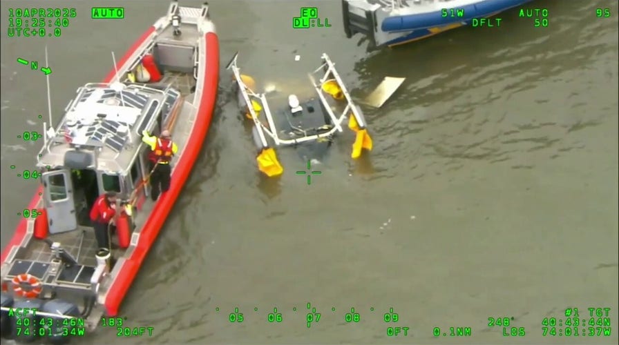 NYPD releases aerial footage of response to Hudson River helicopter crash