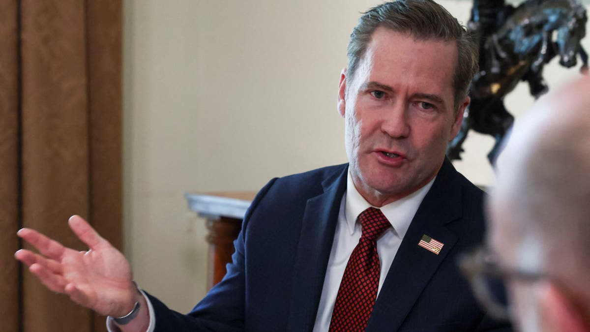 U.S. National Security Advisor Mike Waltz speaks during a cabinet meeting at the White House in Washington, D.C., U.S., April 30, 2025
