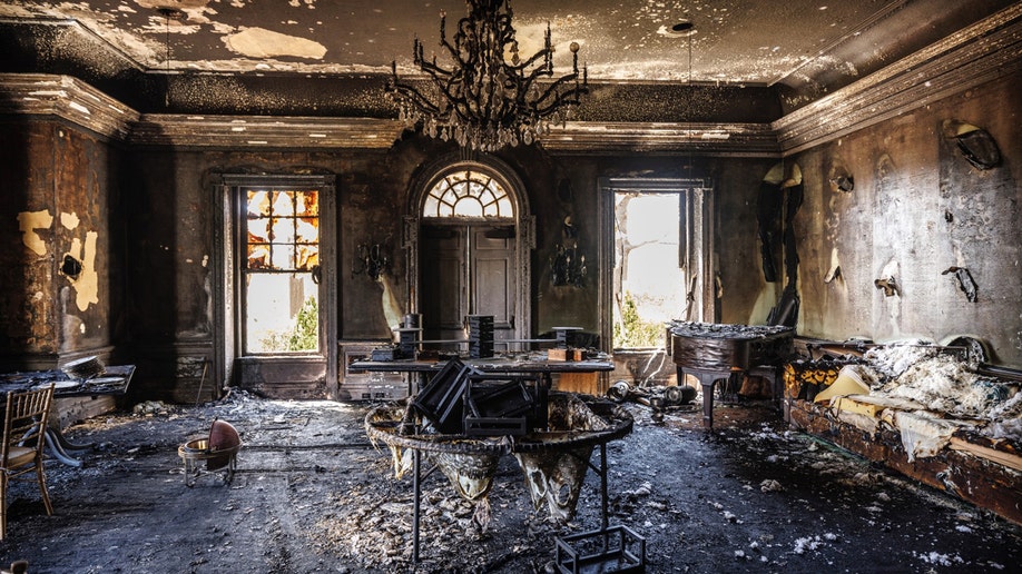 Fire aftermath at Pennsylvania Governor's Residence