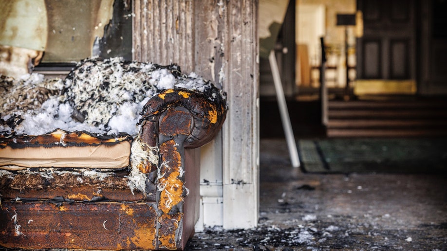 Fire aftermath at Pennsylvania Governor's Residence