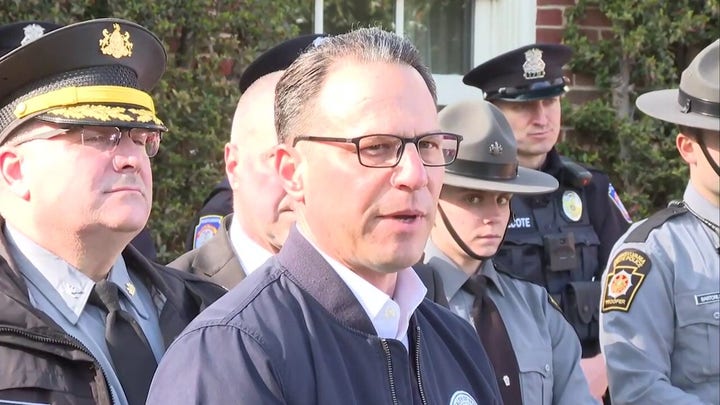 Josh Shapiro chokes up while delivering post-arson press conference