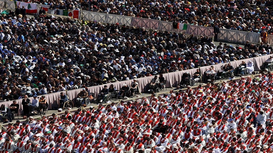 Clergy members in St Peter's Square