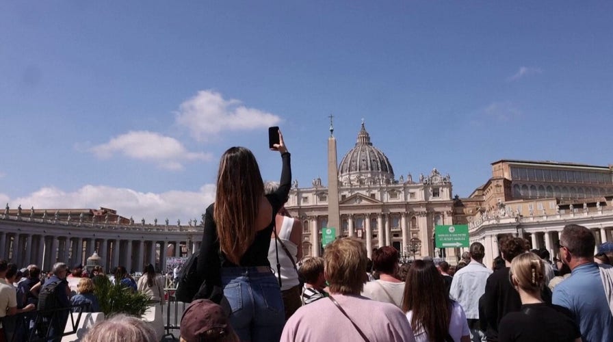 Pope Francis appears in public after weeks of sickness