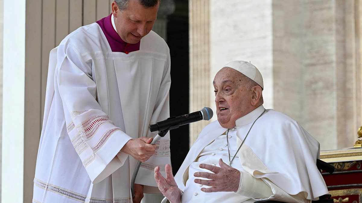 Pope Francis speaks Palm Sunday 2025