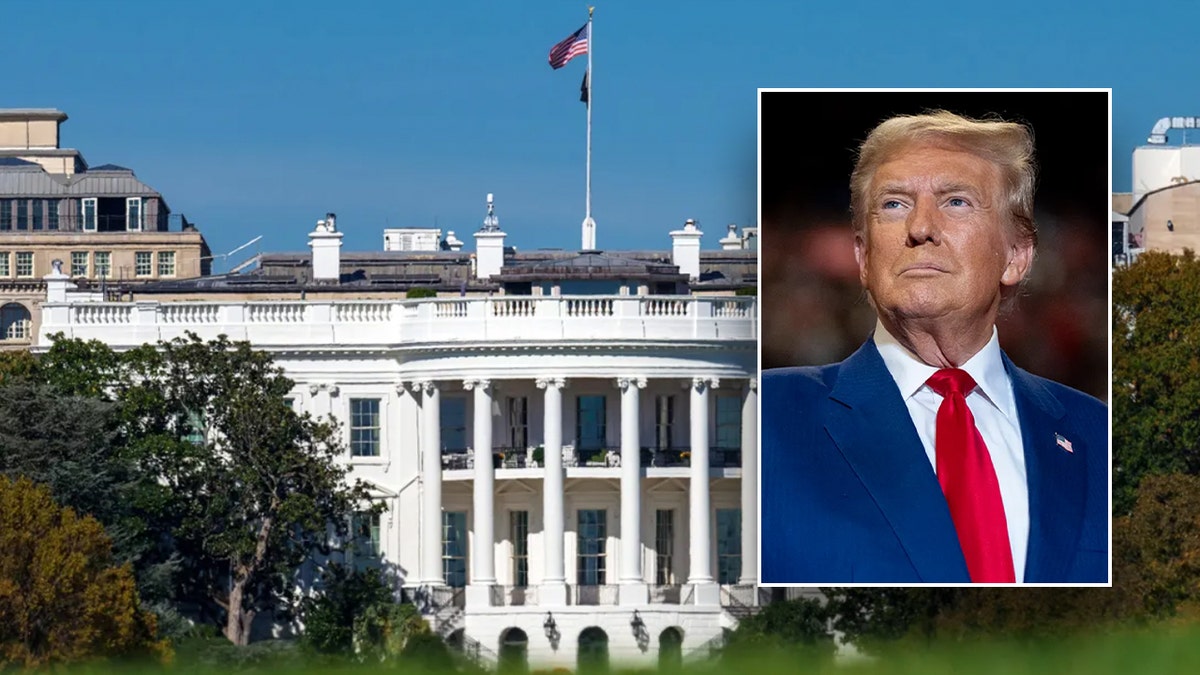 White House main photo; right inset: President Trump