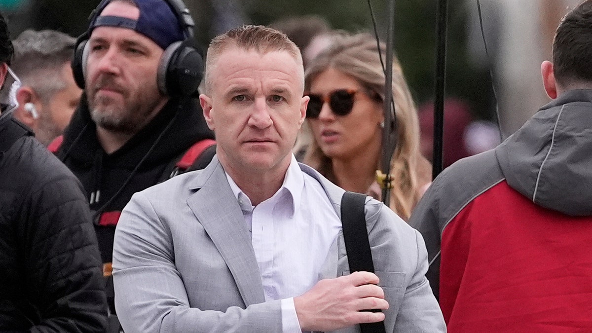 Turtleboy arrives to the Karen Read trial for the murder of her ex-boyfriend, Boston police officer, John O'Keefe