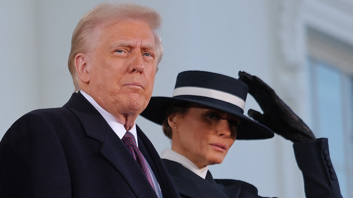 Donald and Melania Trump closeup shot