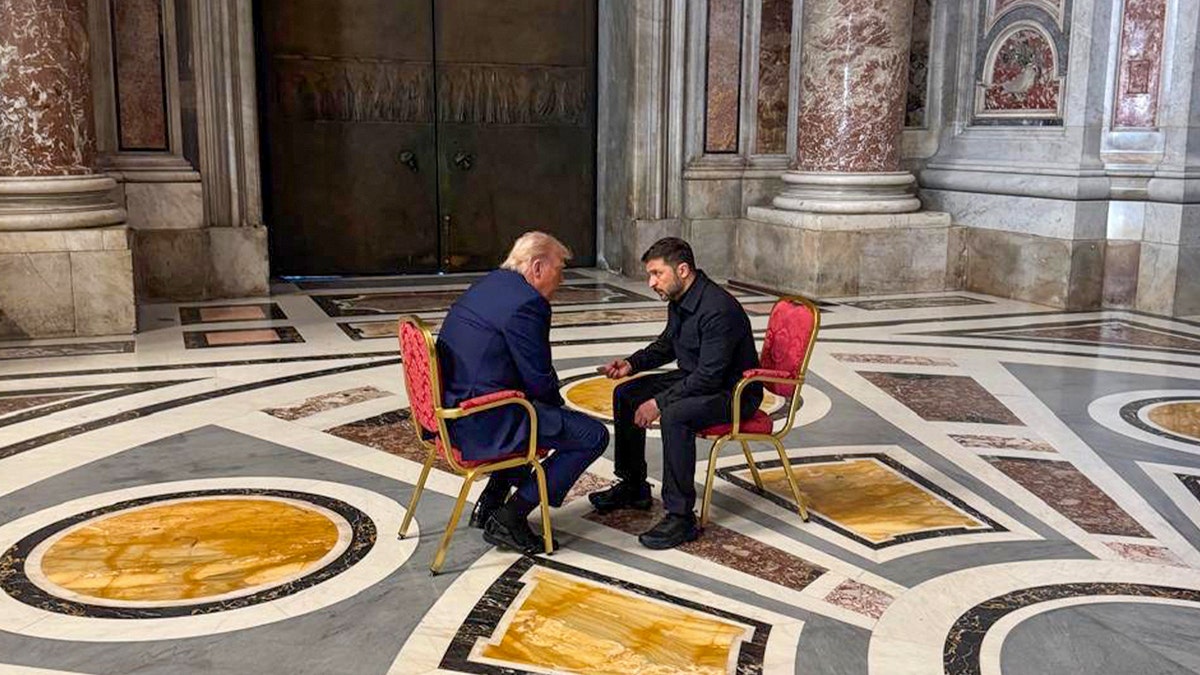 Trump with Zelenskyy in private chat at Vatican