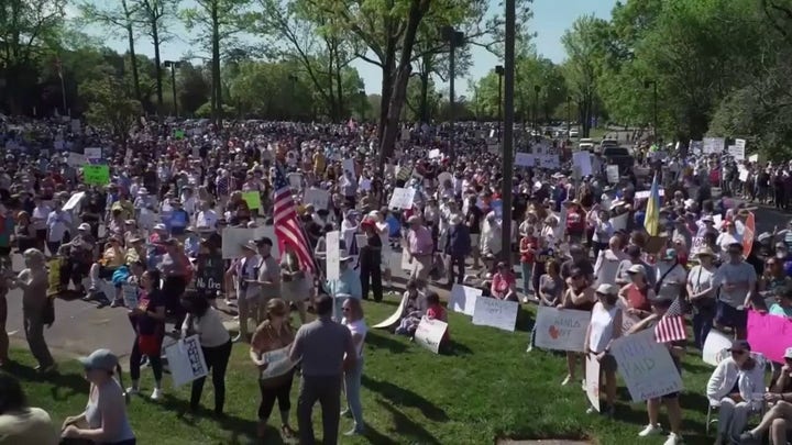 'Hands Off!' protests held in Washington, DC, and North Carolina