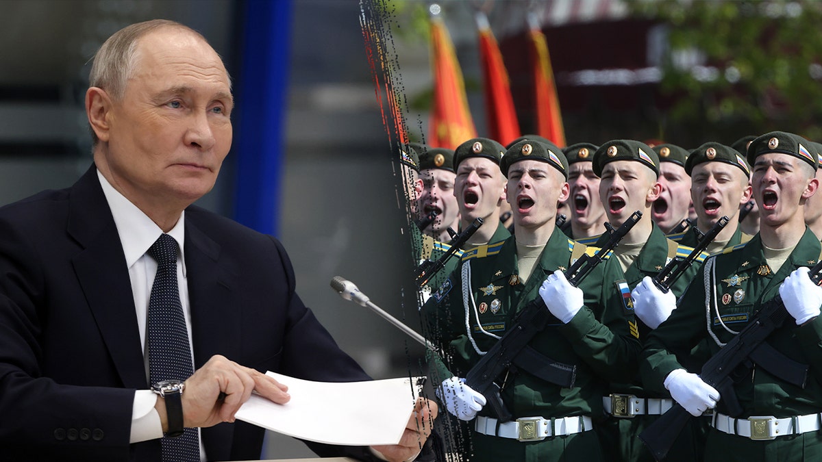 Putin and troops