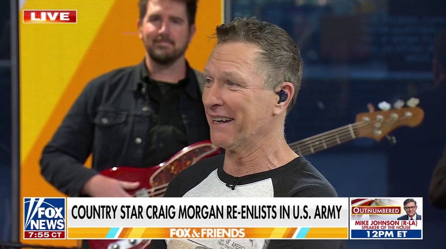 Country music star Craig Morgan re-enlists in the military