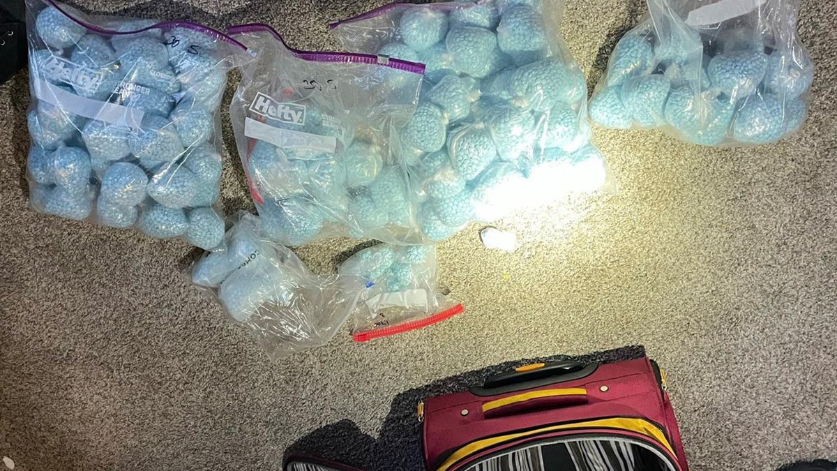 fentanyl pills on floor in baggies
