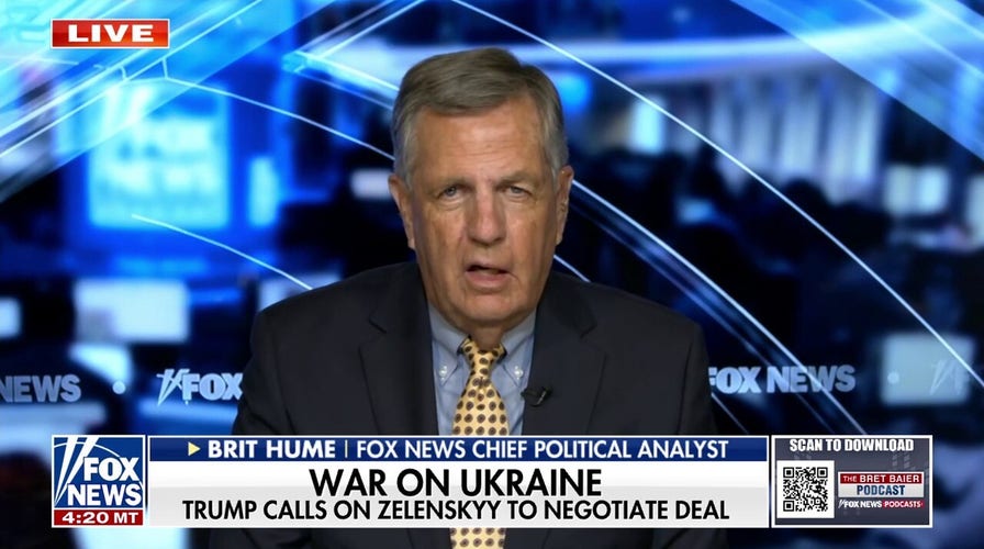 Brit Hume pushes back on Trump's call to Ukraine in peace negotiations