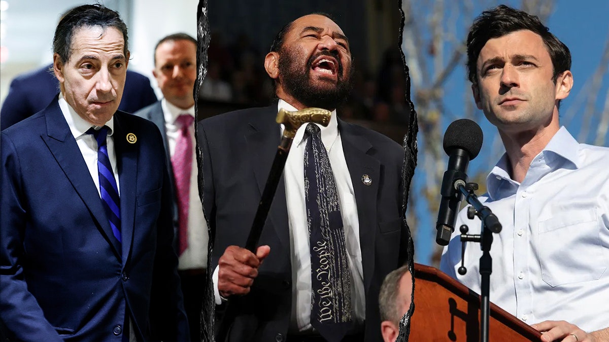Rep. Jamie Raskin, D-Md.; Rep. Al Green, D-Texas; and Sen. Jon Ossoff, D-Ga.
