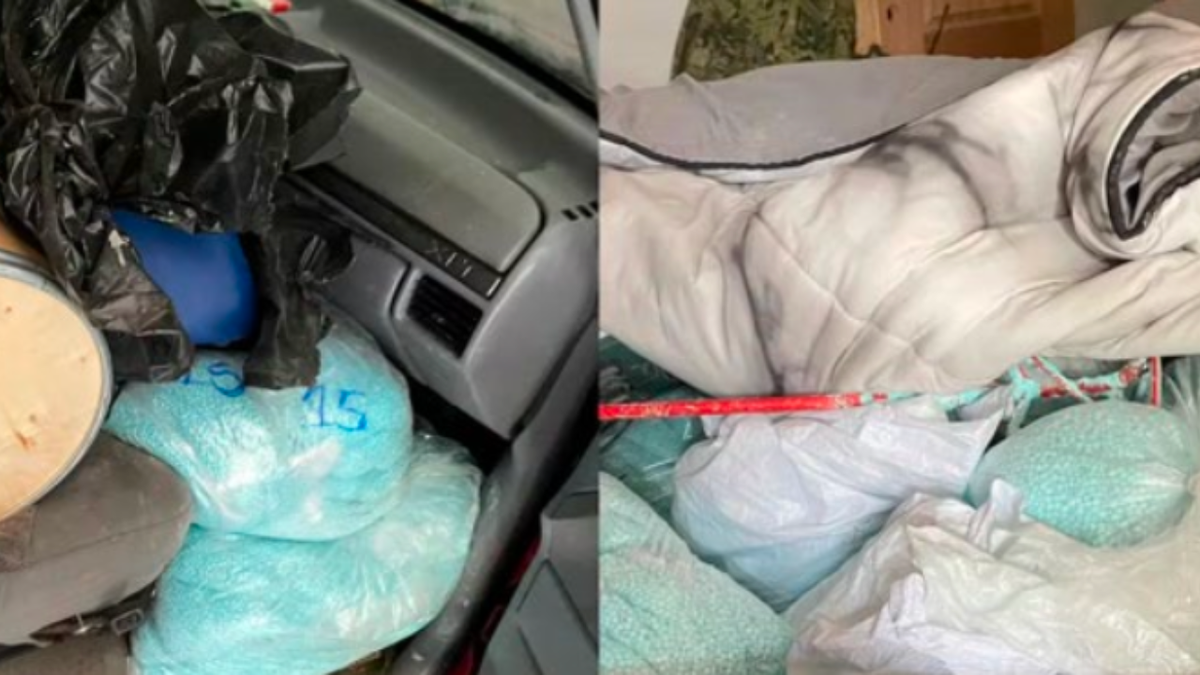Drugs inside a car