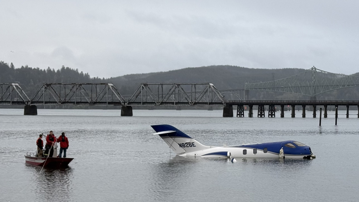 Plane in bay