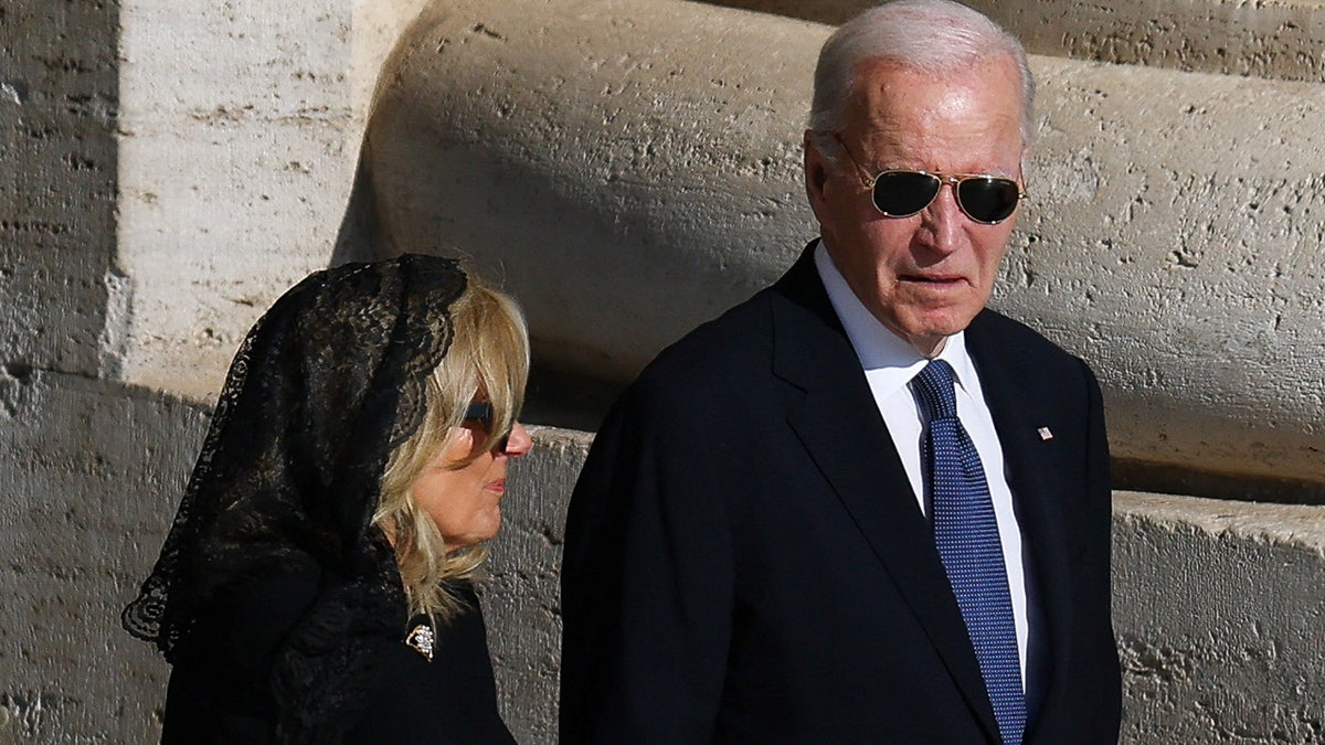 Joe Biden at Pope Francis' funeral
