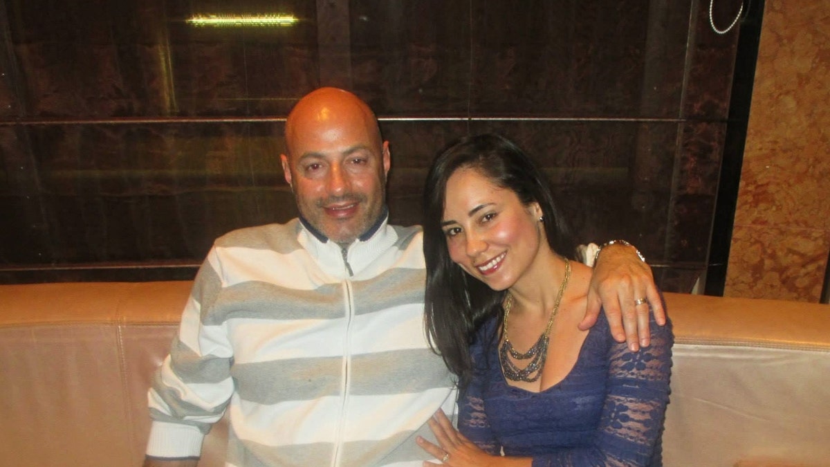 Lina Samarel (right) and Richard Samarel (left) pose together in an old photo