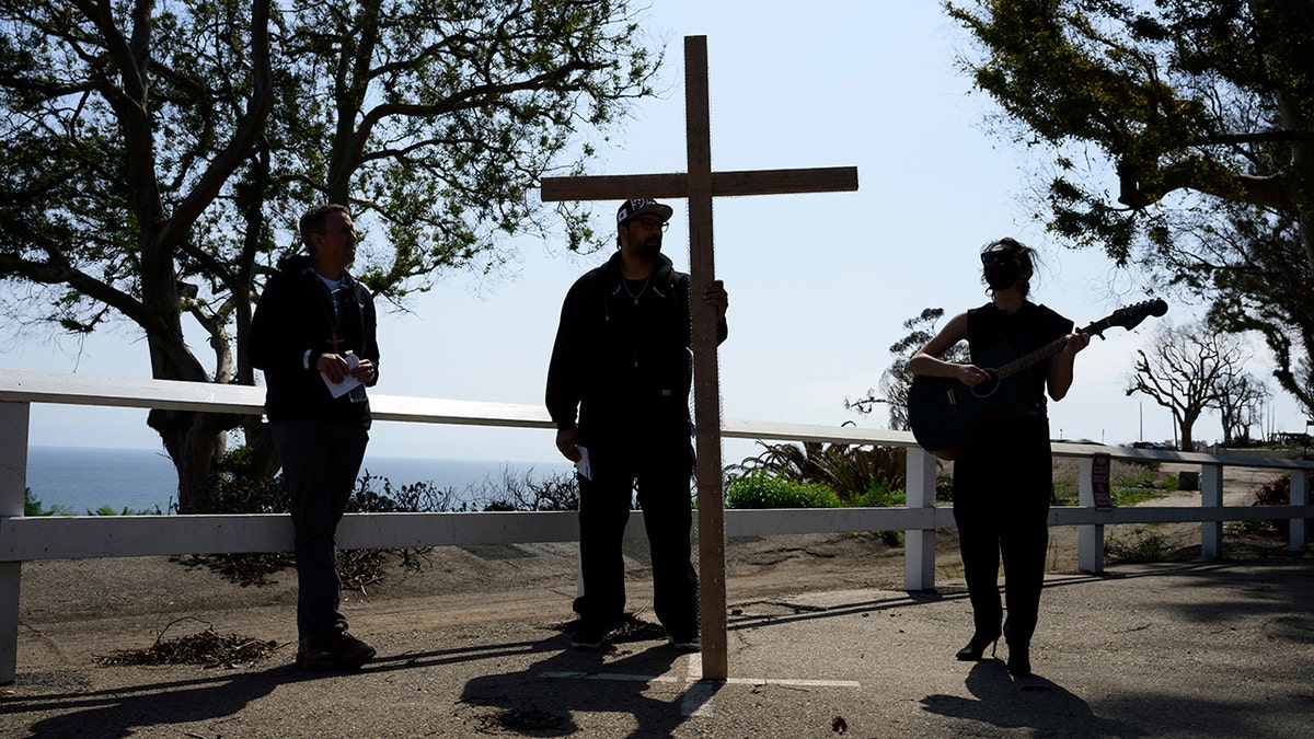 a cross 