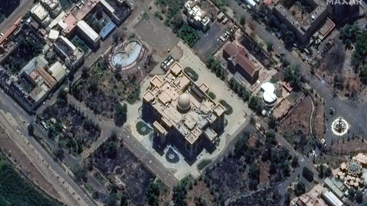 The presidential palace, in Khartoum, Sudan, on March 21, 2025.