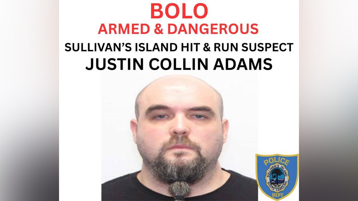 Justin Collin Adams wanted poster