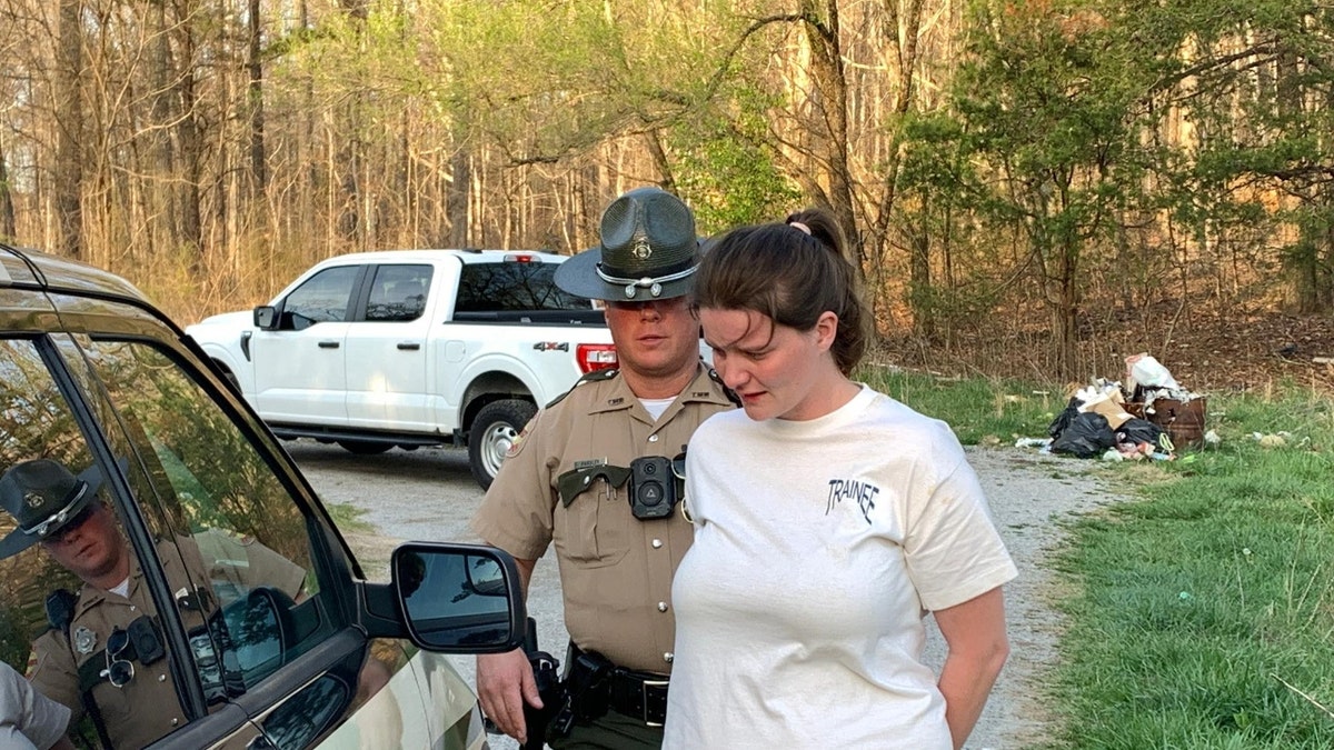 A photo of Haley Layman's arrest