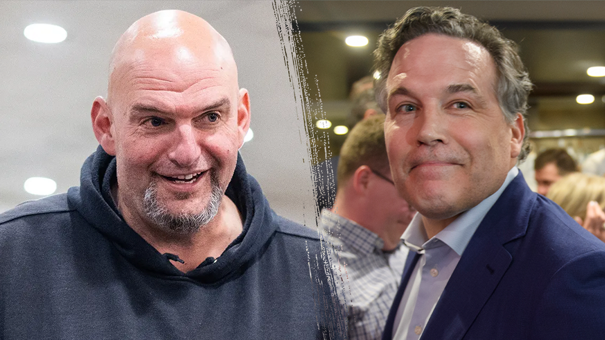 Senators Dave McCormick, R-P.A., right, and John Fetterman, D-P.A., will host their first joint public event in Pittsburgh this Saturday.