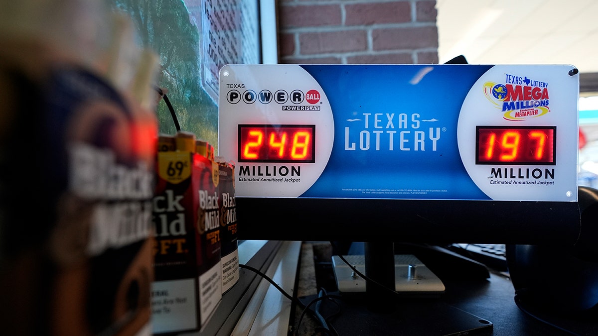 Texas Lottery winnings potential terminal screen