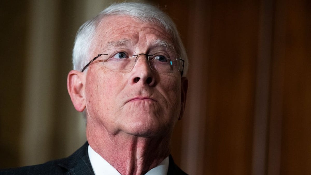 Sen. Roger Wicker, R-Miss., conducts a news conference in the U.S. Capitol 