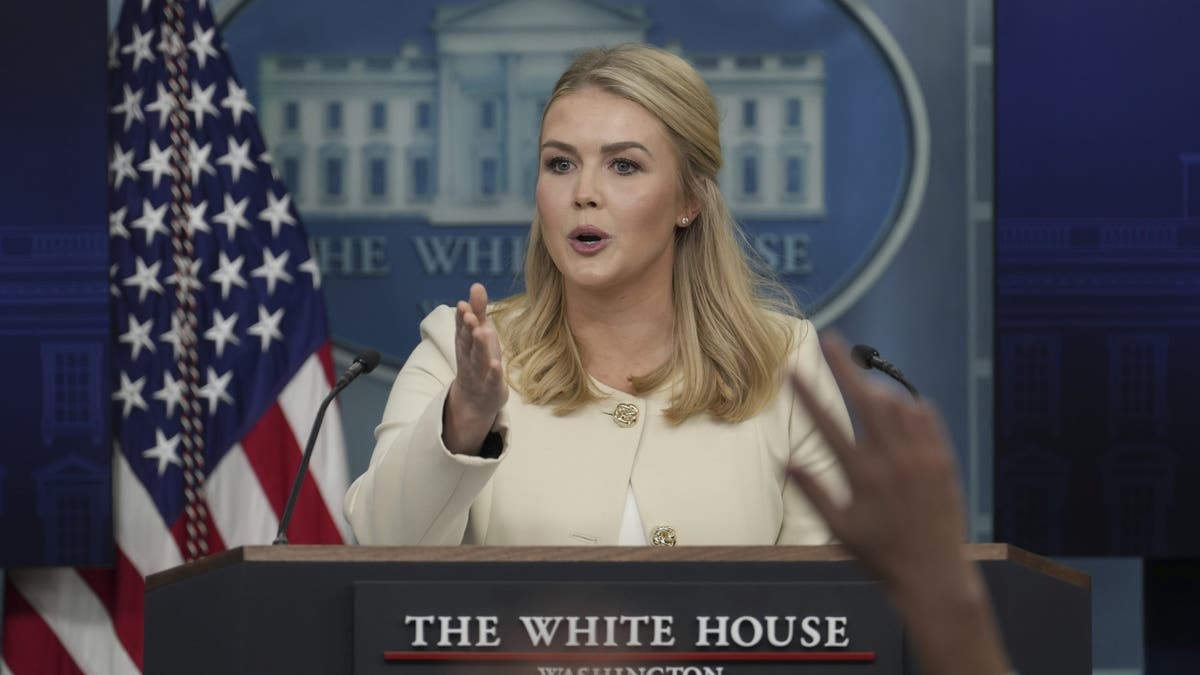 White House press secretary Karoline Leavitt