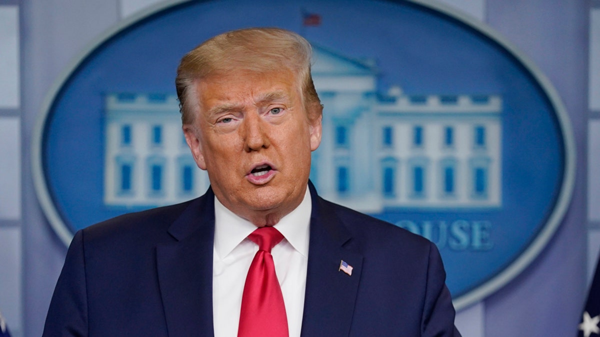 Donald Trump at podium