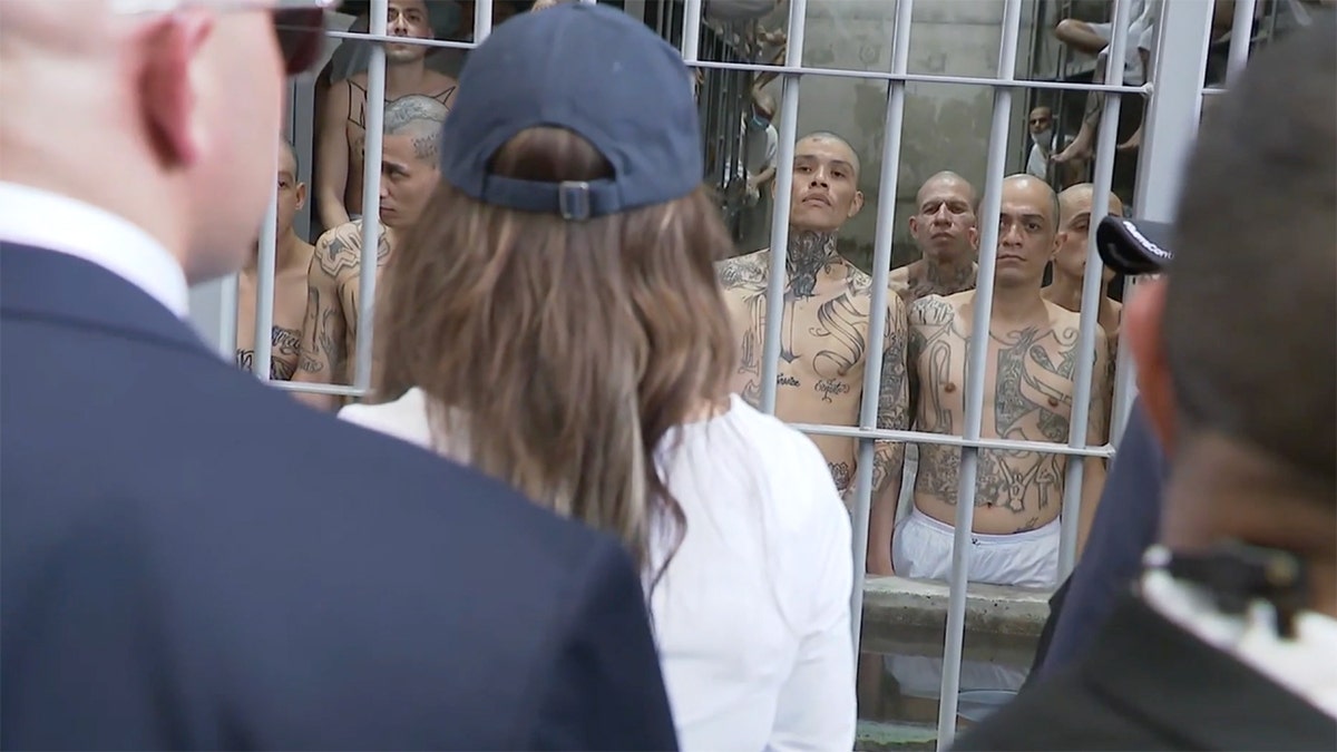 DHS Secretary Noem tours El Salvador prison