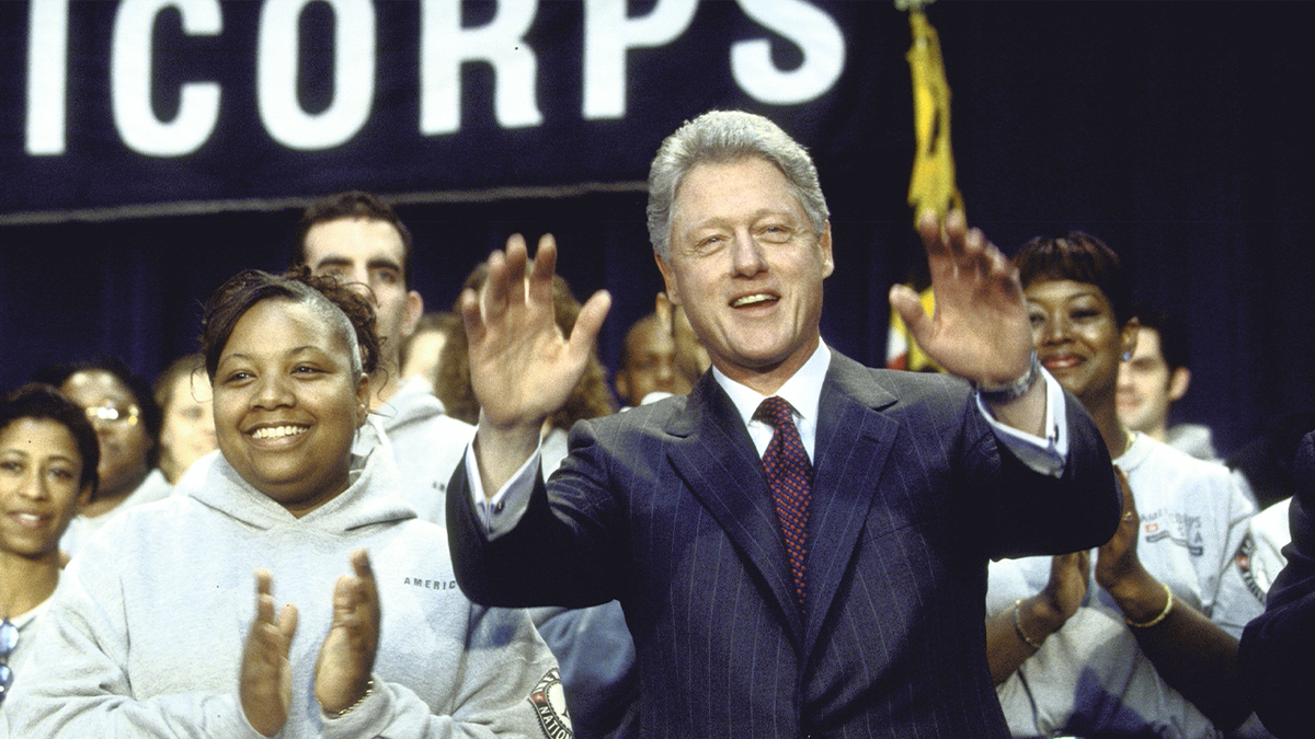 Bill Clinton at AmeriCorps 