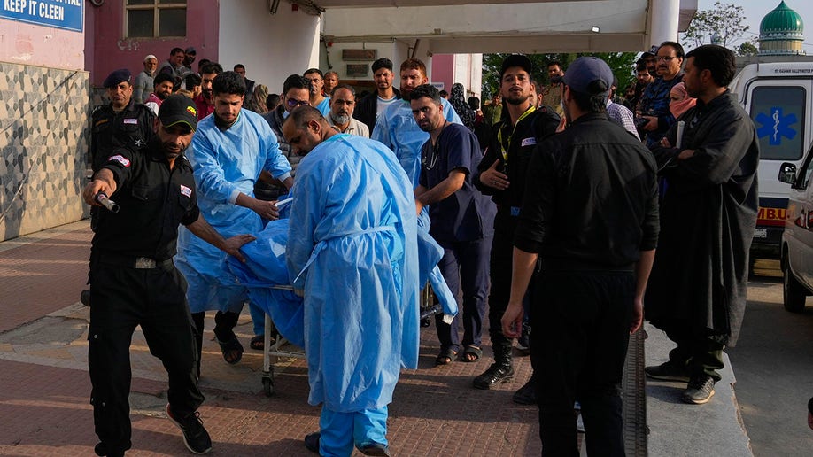 Indian medical staff after shooting attack