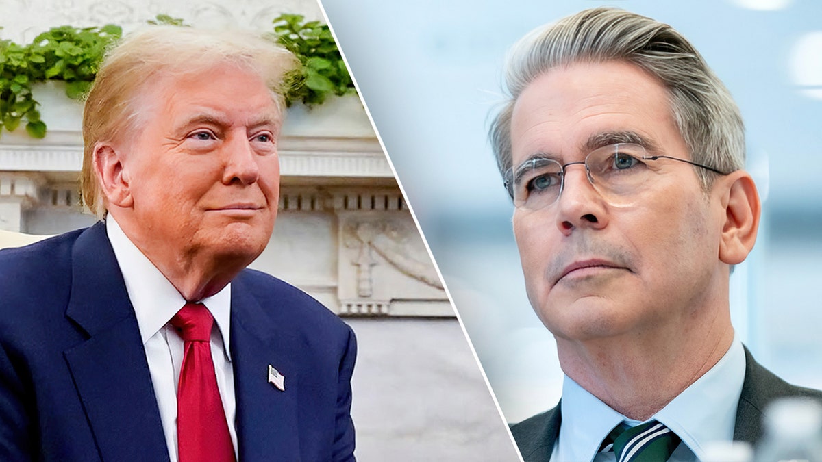Donald Trump and Scott Bessent split