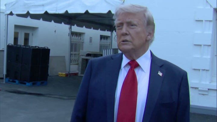 Trump reveals plans for two 100-foot flagpoles outside White House to fly American flags
