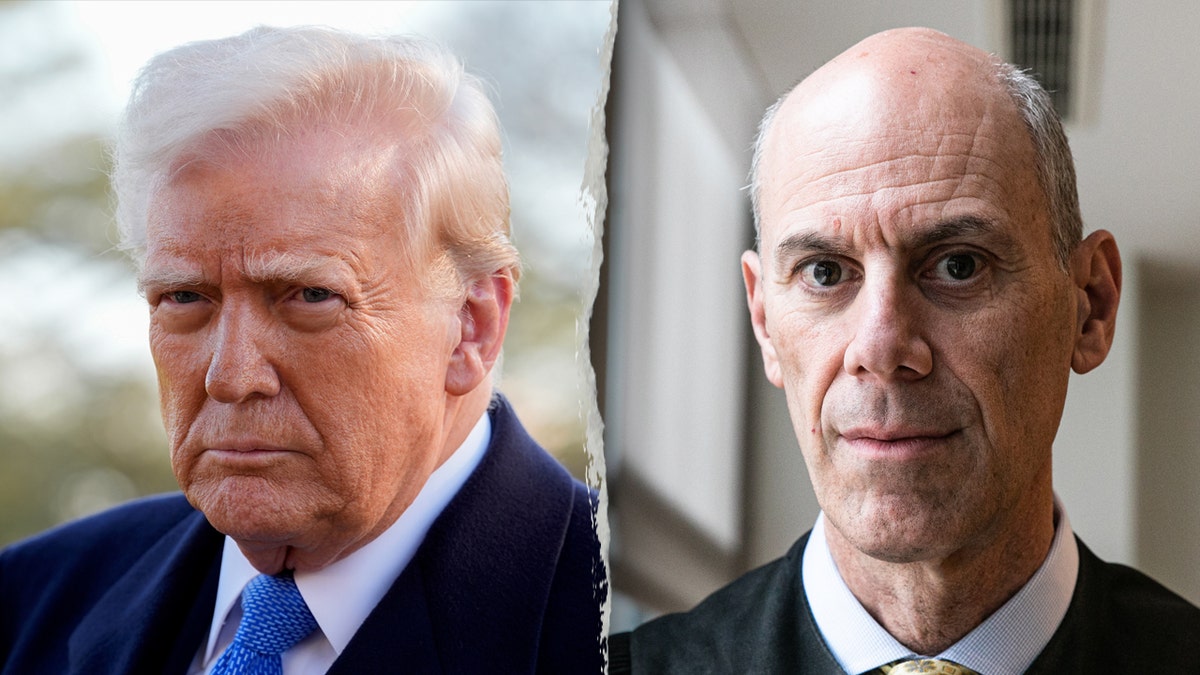 Left: President Donald Trump; Right: Judge James Boasberg
