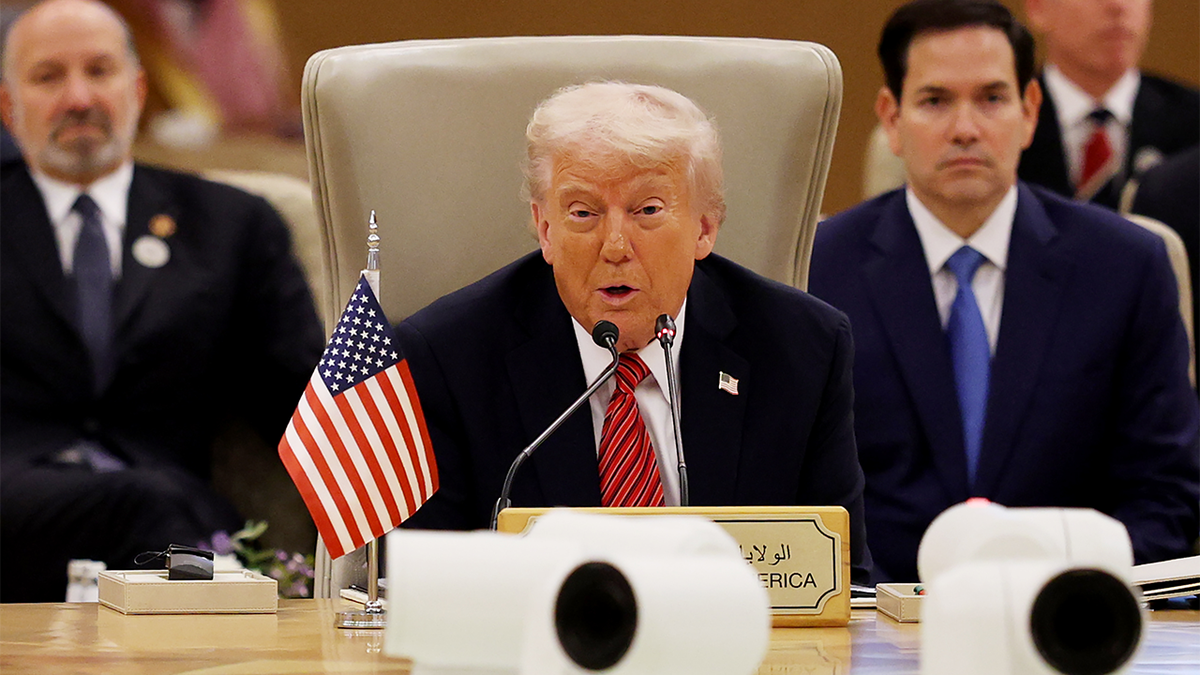 president trump addresses leaders at the Gulf Cooperation Council
