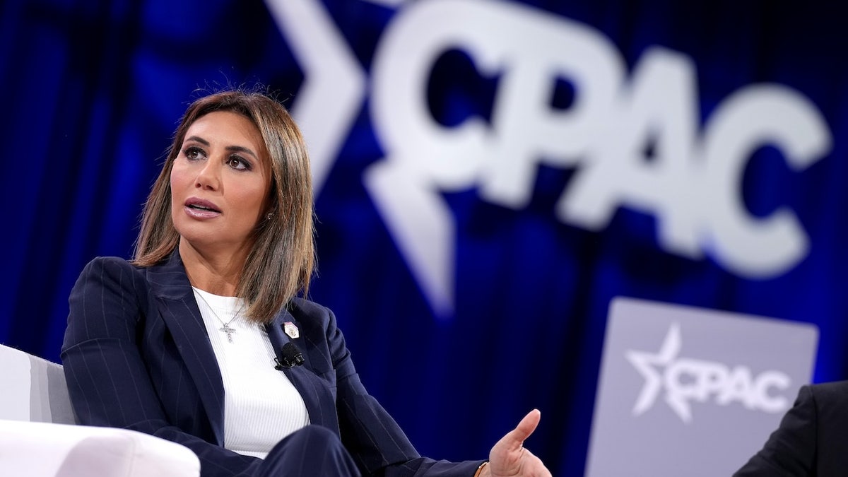 Counselor to the President Donald Trump Alina Habba, speaks at the Conservative Political Action Conference (CPAC) in Oxon Hill, Maryland, in 2025. (Photo by Andrew Harnik/Getty Images)