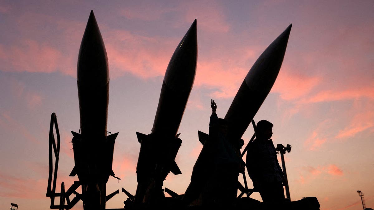 Missiles owned by the IRGC on display