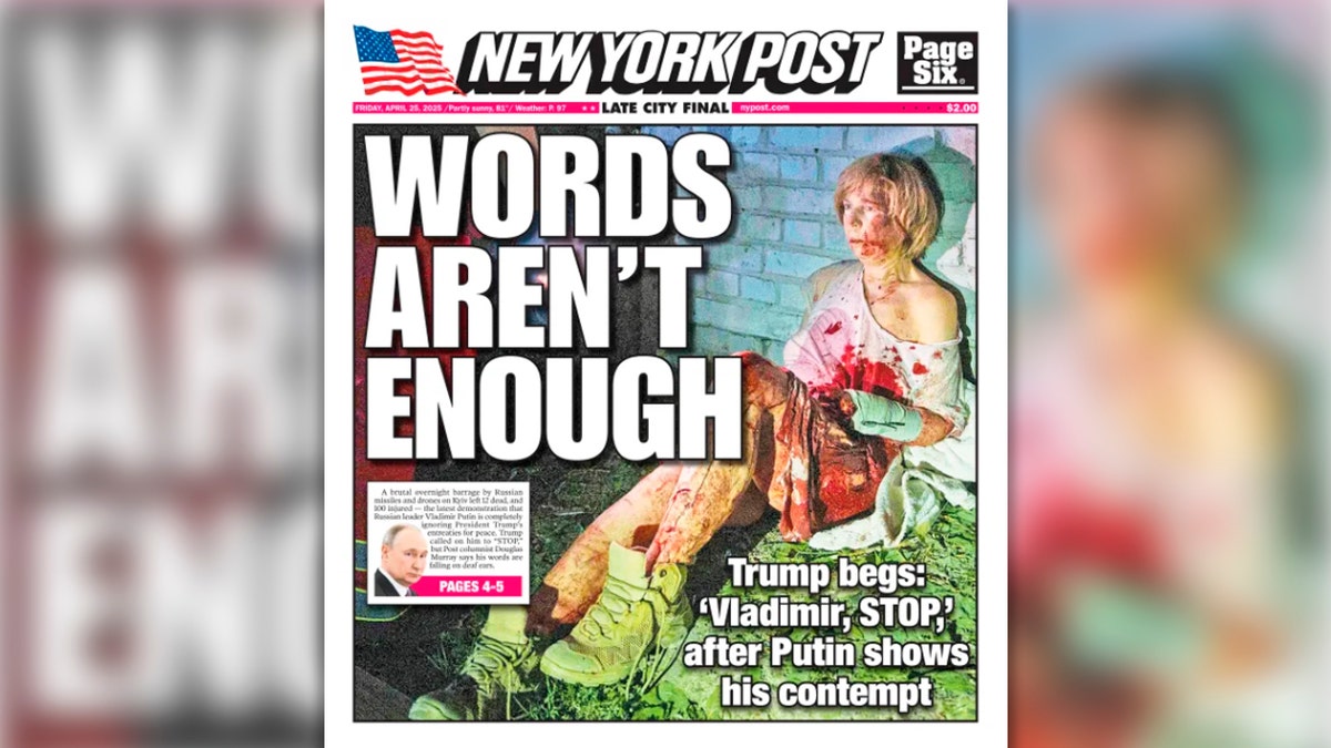 New York Post reacts to Trump telling Putin to 'Stop'