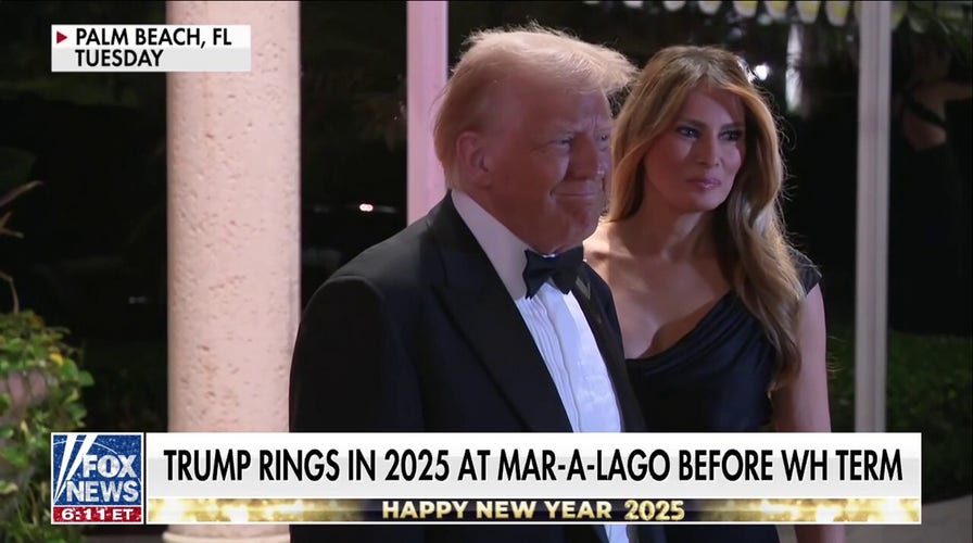 Trump rings in new year with Elon Musk, JD Vance at Mar-a-Lago