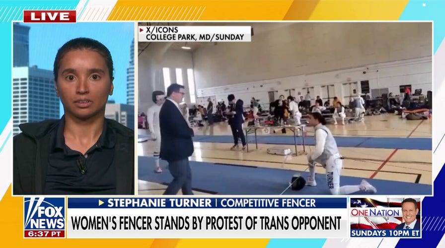 Female fencer defends protest against transgender opponent