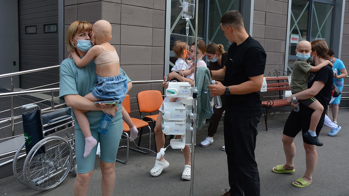 Ukraine children's hospital evacuation