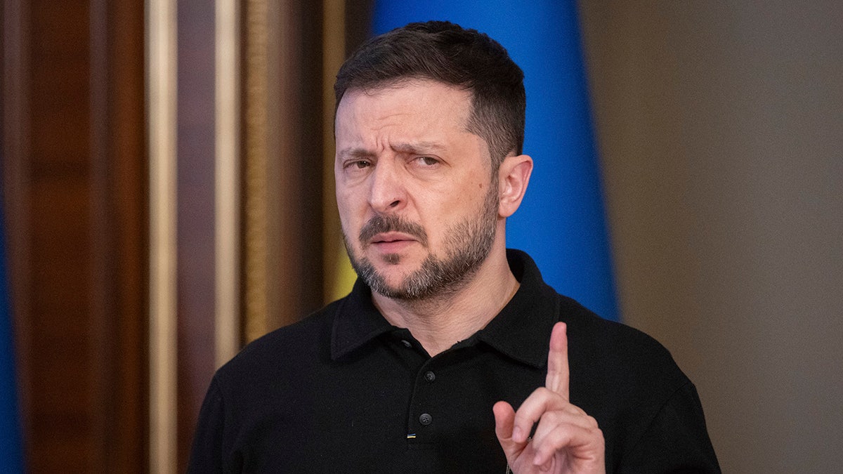 Zelenskyy looking disapproving