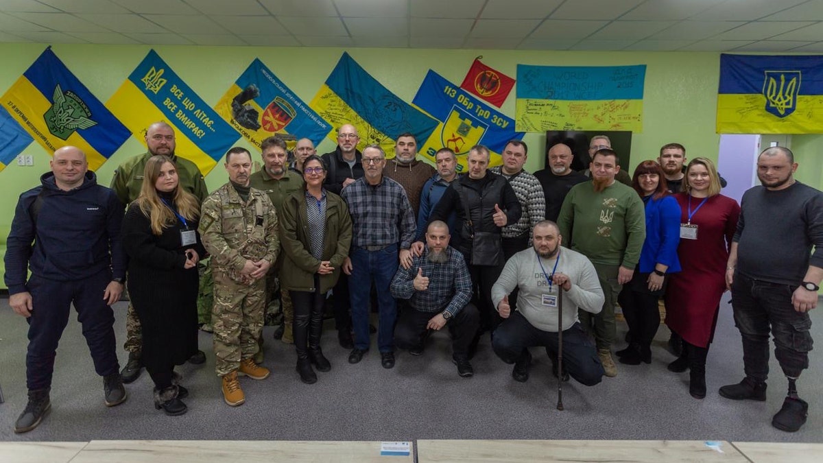 American Warrior Partnership and Ukrainian soldiers