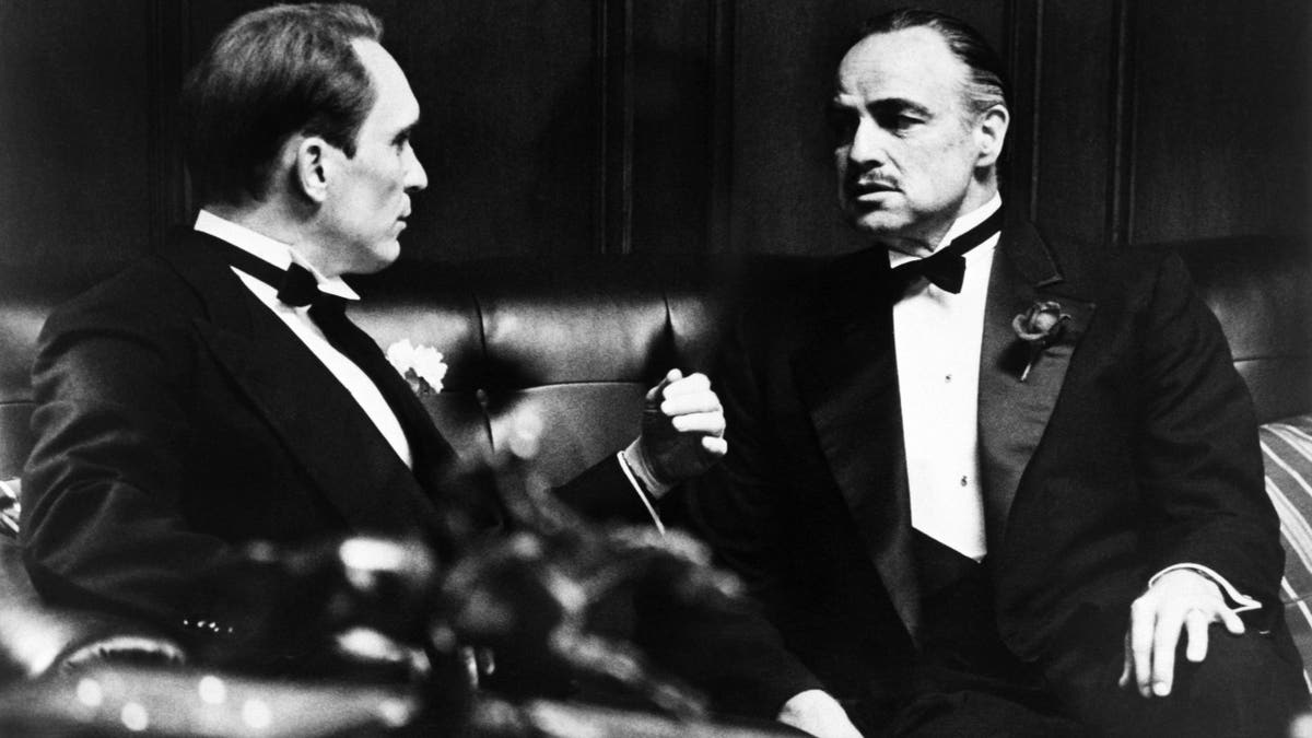 Duvall and Brando in the Godfather