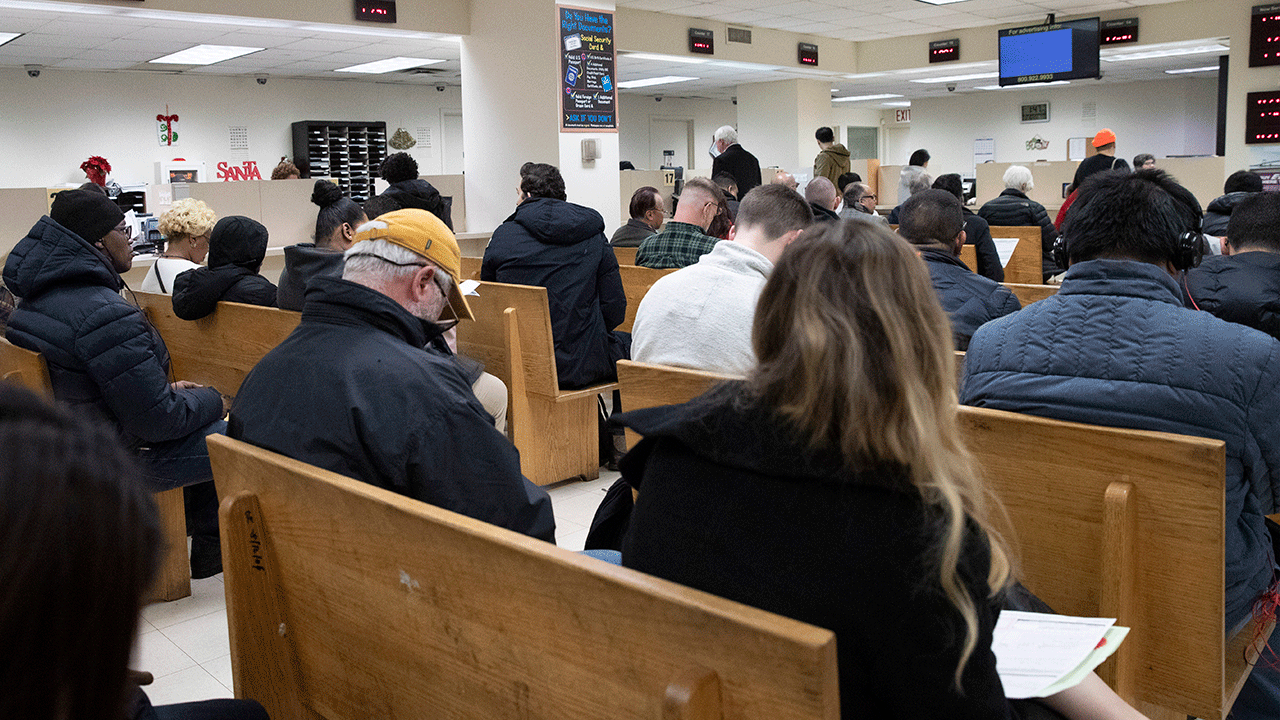 New York residents at the DMV