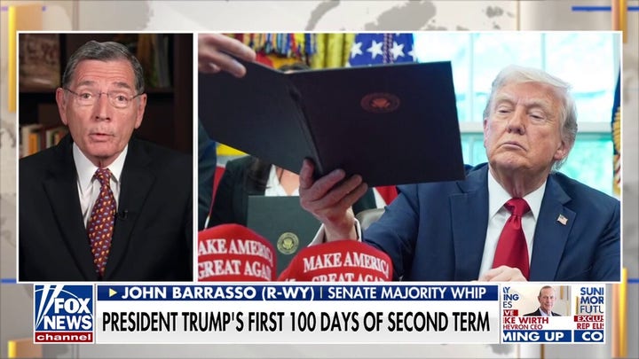 Pace and progress made in Trump's 100 days has been 'breathtaking,' Sen. Barrasso says.